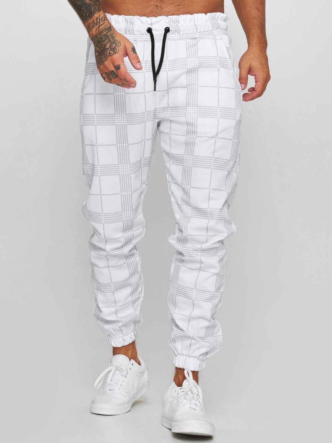 Men's Plaid Drawstring Pants - Damned Threads